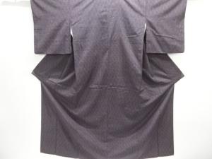 網目模様織り出し手織り紬着物